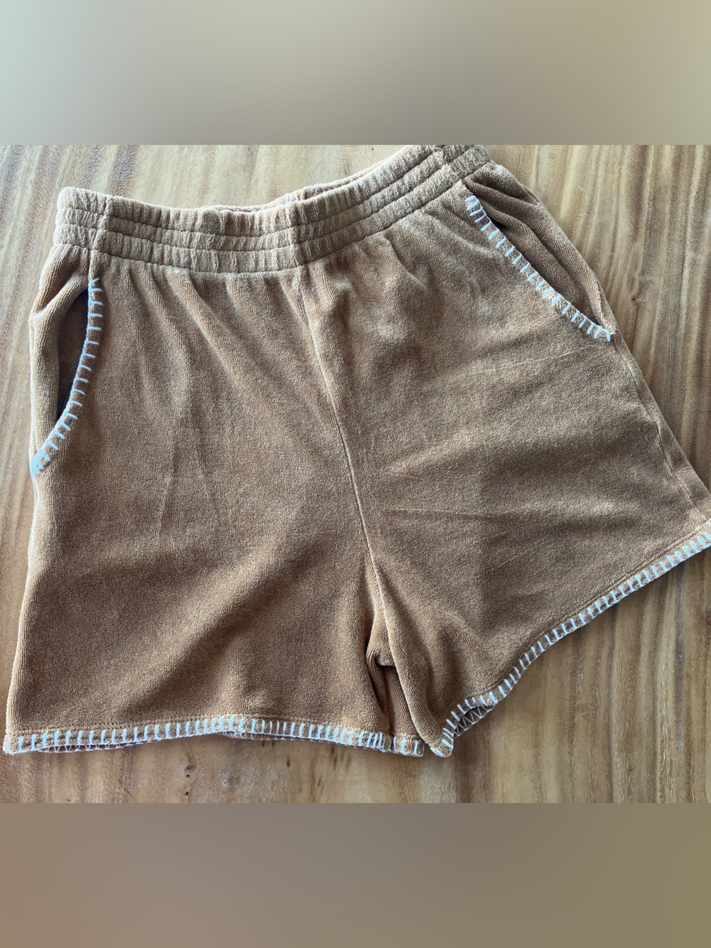 Electric & Rose 🌹 Cozy Women’s Terry Cloth Shorts in Brown